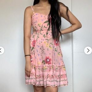 OLD NAVY | Womens Medium Light Pink Floral Flowy Dress